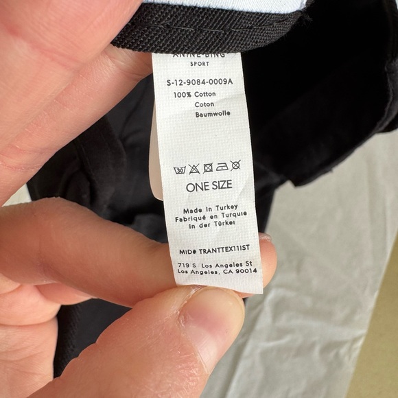 Anine Bing Sport Jeremy Vintage Washed Black Baseball Cap Hat - Picture 11 of 12